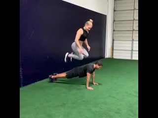 working out with a guy